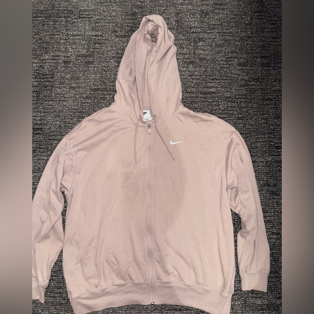 Women’s Oversized Pink/beige Nike Jacket. Size Medium.